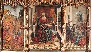 GALLEGO, Fernando Triptych of St Catherine  dfg Germany oil painting reproduction